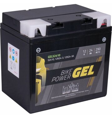 Intact Bike-Power GEL Motorradbatterie GEL52410 24Ah (DIN...