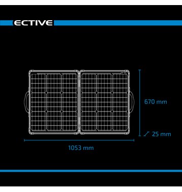 ECTIVE MSP 120 SunBoard faltbares Solarmodul 120W Solarkoffer