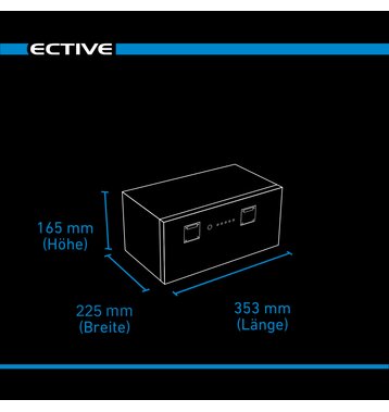 ECTIVE LC 120L 12V LiFePO4 Lithium Untersitzbatterie 120Ah