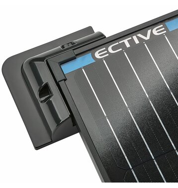 ECTIVE 4-teilige Solarmodulhalterung Eckprofile aus Kunststoff (schwarz)