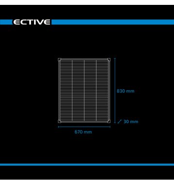 ECTIVE SSP 100C Black (compact) Schindel Monokristallin Solarmodul 100W