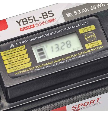 Accurat Sport LFP YB5L-BS 5,3 Ah Lithium Motorradbatterie