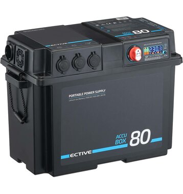 ECTIVE AccuBox 80 1024Wh 1000W Powerstation mit 80Ah Lithium Batterie, Wechselrichter und MPPT