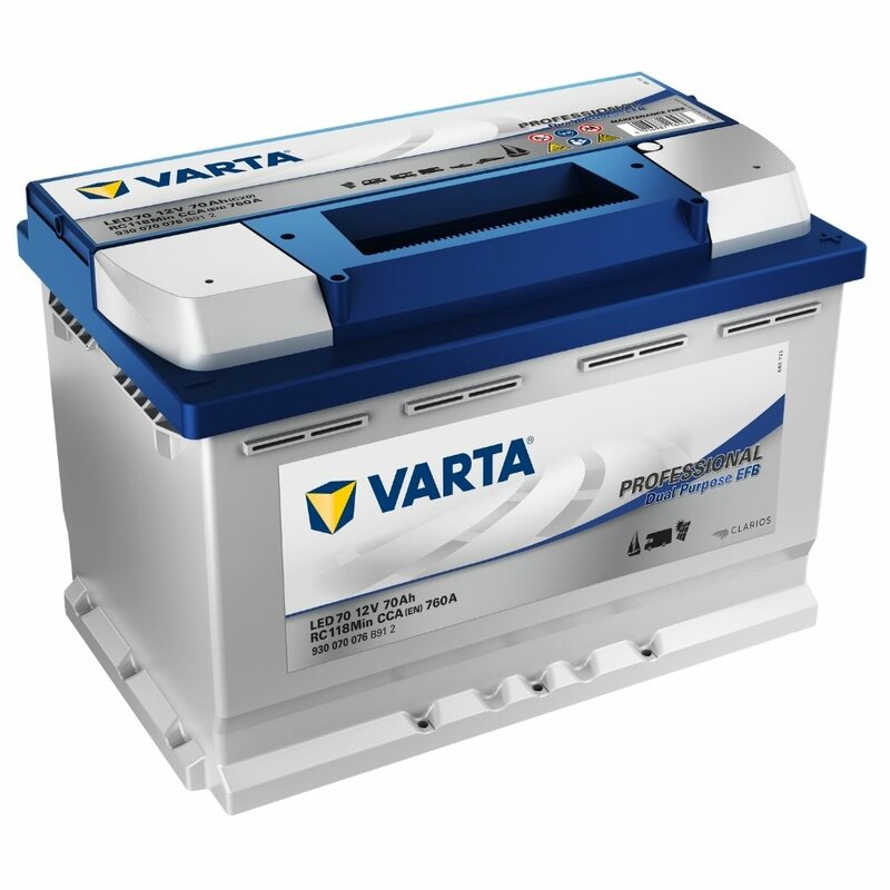VARTA Dual Purpose LED70 Versorgungsbatterie 70Ah