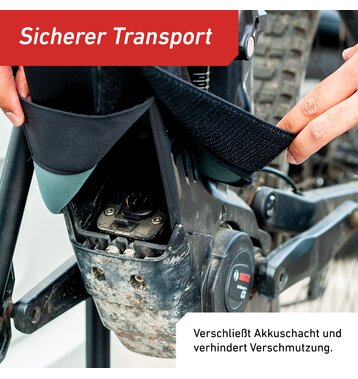 Accurat Bike Frame Protection I Rahmenschutz für E-Bike Akkus I Schutzhülle mit 54cm & weißer Naht