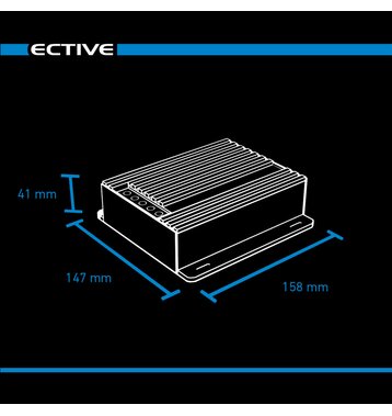 ECTIVE DSC 35 MPPT Dual Solar-Laderegler fr zwei 12V Batterien 500Wp 50V 35A