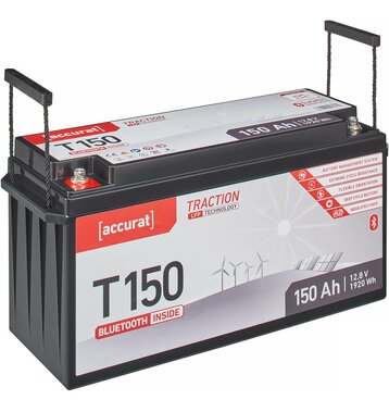 Accurat Traction T150 LFP BT 12V LiFePO4 Lithium Versorgungsbatterie 150Ah