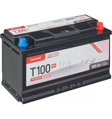 Accurat Traction T100 LFP DIN 12V LiFePO4 Lithium...