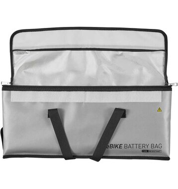 Accurat Bike Battery Bag feuerfeste E-Bike Akku-Tasche (silbern)