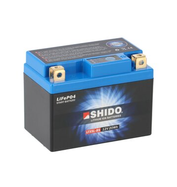 SHIDO LTX5L-BS Lithium Motorradbatterie 1,6Ah 12V YTX5L-BS