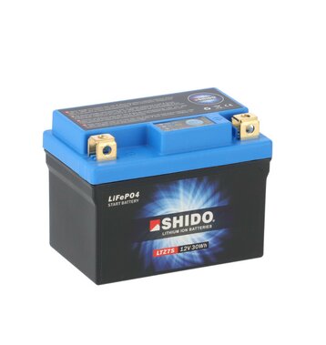 SHIDO LTZ7S Lithium Motorradbatterie 2,4Ah 12V YTZ7S