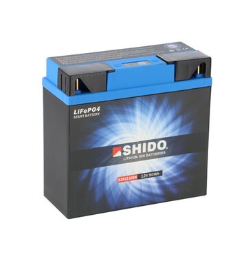 SHIDO 51913 Lithium Motorradbatterie 7,5Ah 12V G19