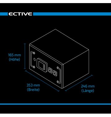 ECTIVE LC 150L BT 12V LiFePO4 Lithium Untersitzbatterie 150Ah