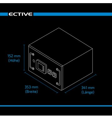 ECTIVE LC 200L BT 12V LiFePO4 Lithium Untersitzbatterie 200Ah