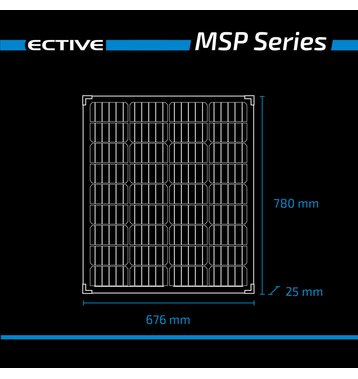 ECTIVE MSP 100 Black Monokristallines Solarmodul 100W (Umsatzsteuerbefreit)