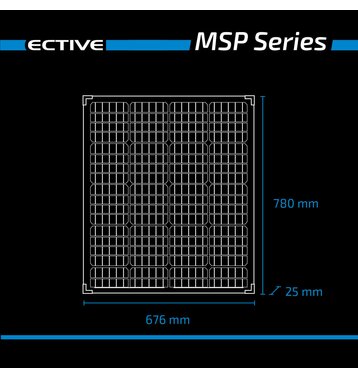 ECTIVE MSP 100s Black Monokristallines Solarmodul 100W (Umsatzsteuerbefreit)