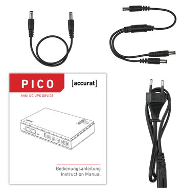 Accurat UPS Pico Mini USV Powerbank 8000mAh LiFePO4 DC