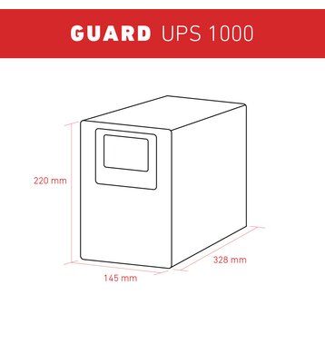 Accurat UPS Guard 1000 Online-USV System 230V 1000VA mit SNMP-Karte