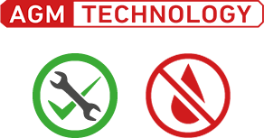 Wartungsfreie AGM-Technologie